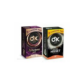 Okey 20'li Nirvana Hot + 20'li Ultra Hisset Prezervatif