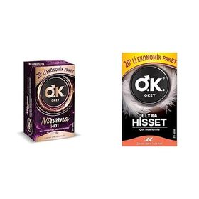 Okey 20'li Nirvana Hot + 20'li Ultra Hisset Prezervatif