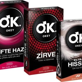 Okey 3 Kutu 3 Çeşit Çifte Haz Zirve Ultra Hisset Prezervatif