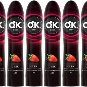 Okey 6x100 ml Çilekli Kayganlaştırıcı Jel
