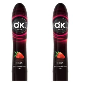 Okey Çilek Aromal 2x100 ml Kayganlaştırıcı Jel