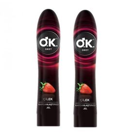 Okey Çilek Aromal 2x100 ml Kayganlaştırıcı Jel