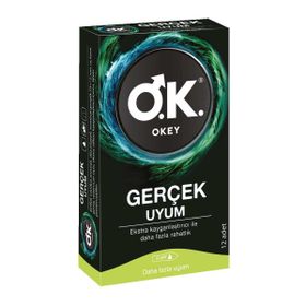 Okey Gerçek Uyum 12'li Prezervatif