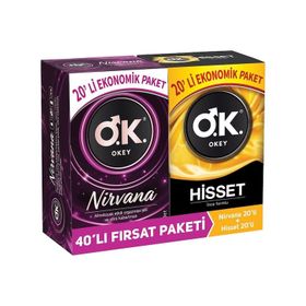 Okey Hisset + Nirvana 2x20'li Prezervatif