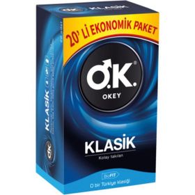 Okey Klasik 20 Adet Prezervatif