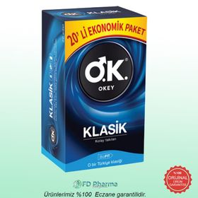 Okey Klasik 20 Adet Prezervatif