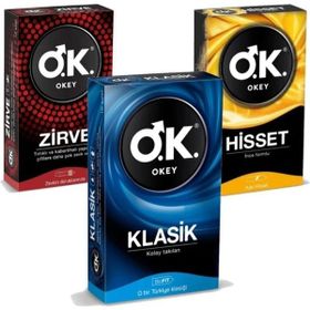 Okey Klasik 3'lü Prezervatif