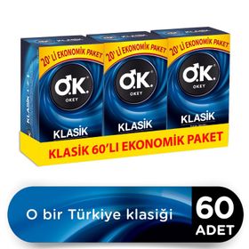 Okey Klasik 60 Adet Normal Prezervatif
