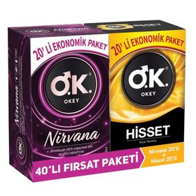 Okey Nirvana 20'li Hisset 20'li Prezervatif