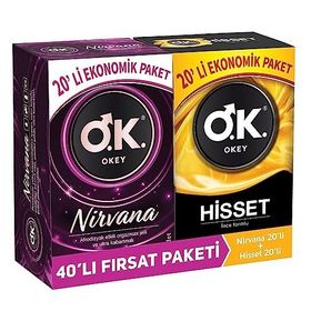 Okey Nirvana 20'li Hisset 20'li Prezervatif
