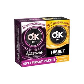 Okey Nirvana 20'li Hisset 20'li Prezervatif