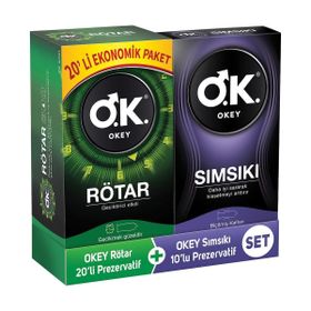 Okey Nirvana 20'li ve Rötar 20'li Prezervatif