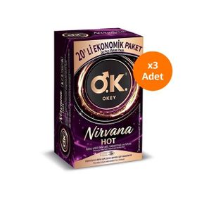 Okey Nirvana Hot 20x3 Adet Prezervatif