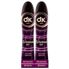 Okey Nirvana Hot 2x100 ml Kayganlaştırıcı Jel