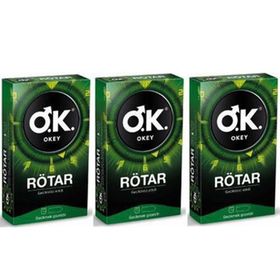 Okey Rötar 10'lu 3 Kutu Prezervatif