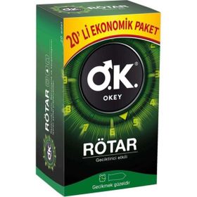 Okey Rotar 20'li 2 Adet Prezervatif