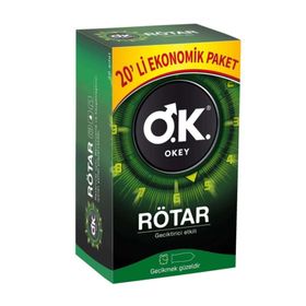 Okey Rotar 20'li 2 Adet Prezervatif