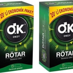 Okey Rotar 20'li 2 Adet Prezervatif