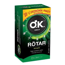 Okey Rötar Max 20'li Prezervatif