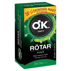 Okey Rötar Max 20'li Prezervatif