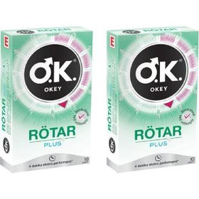 Okey Rötar Plus 2x10'lu Prezervatif