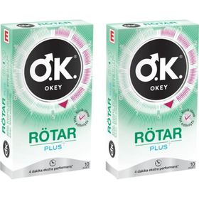 Okey Rötar Plus 2x10'lu Prezervatif