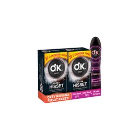 Okey Ultra Hisset 40'lı Prezervatif + Okey Nirvana Uyarıcı Jel 100 ml Set