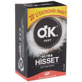 Okey Ultra Hisset Çok İnce 20 Adet Prezervatif