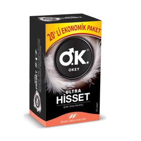 Okey Ultra Hisset Çok İnce 20 Adet Prezervatif