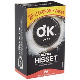 Okey Ultra Hisset Çok İnce 20 Adet Prezervatif