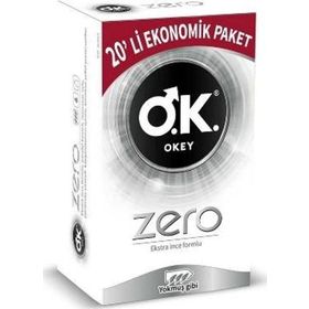 Okey Zero 20'li 2 Adet Prezervatif