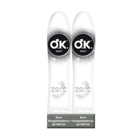 Okey Zero Kokusuz 2x100 ml Kayganlaştırıcı Jel