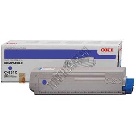 Oki C-831C Mavi Muadil Toner