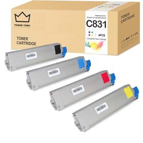 Oki C-831C Mavi Muadil Toner