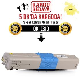 Oki C310-44469714 Sarı Muadil Toner