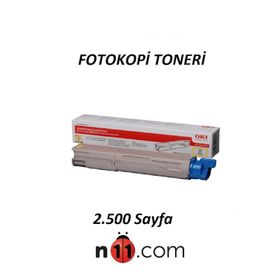 Oki C3300 C3400 C3450 C3600 43459345 HC Sarı Toner