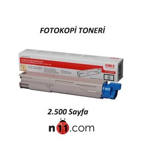 Oki C3300 C3400 C3450 C3600 43459348 HC Siyah Toner