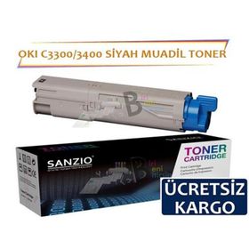 Oki C3300 C3400 C3450 C3600 Siyah Muadil Toner