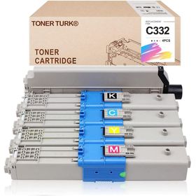 Oki C332 Tüm Renkler Muadil Toner Seti