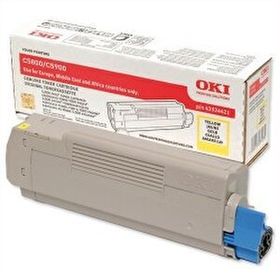 Oki C5550-43324441 Sarı Orjinal Toner