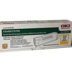 Oki C5600 C5700 43381921 Sarı Toner