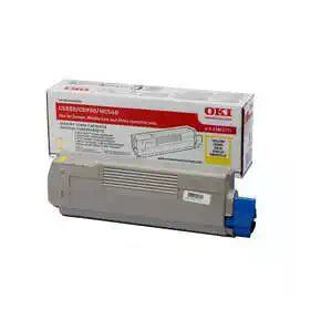 Oki C5850-43865741 Sarı Orjinal Toner