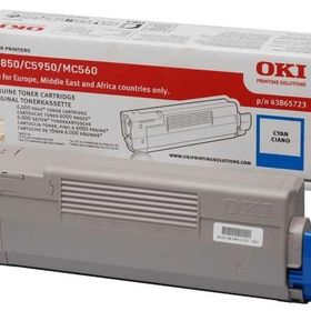 Oki C5850-43865743 Mavi Orjinal Toner