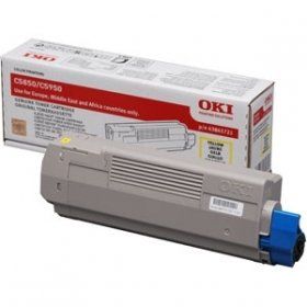 Oki C5850 5950 Sarı Yellow Renkli Laser Jet Muadil Toner