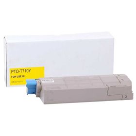 Oki C710-44318621 Sarı Muadil Toner