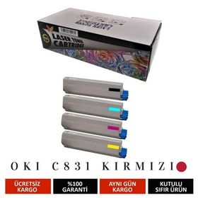 Oki C831 C841 Kırmızı Muadil Toner