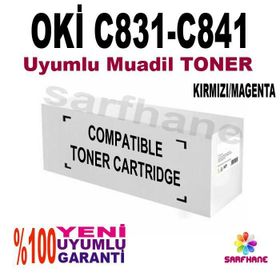 Oki C831 C841 Kırmızı Muadil Toner