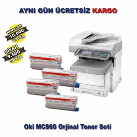 Oki Mc860 Muadil Toner Set