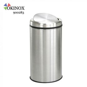 Okinox 900283 Metal Döner Kapak 25 lt 430 Paslanmaz Çöp Kovası