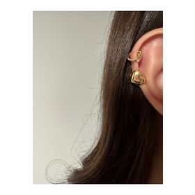 Okko Store Cerrahi Çelik Kalp Üç Boyutlu Halka Tragus Piercing